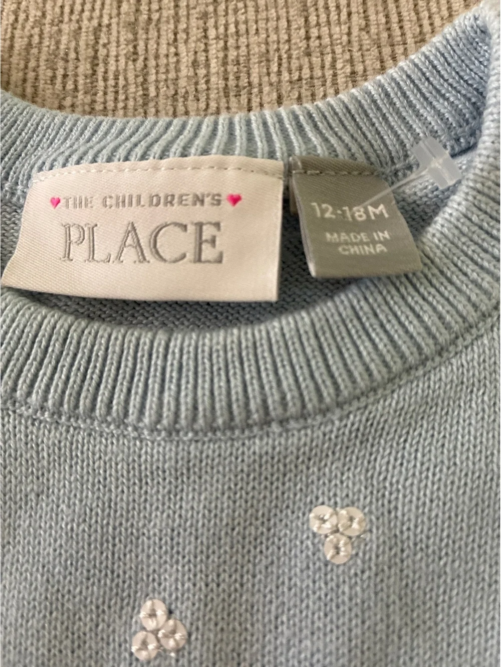The Children's Place Baby Sweater with Polar Bear Design 12-18M
